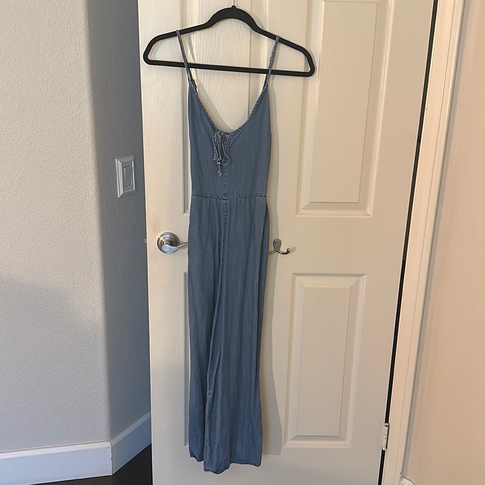 Denim jumpsuit (size small)